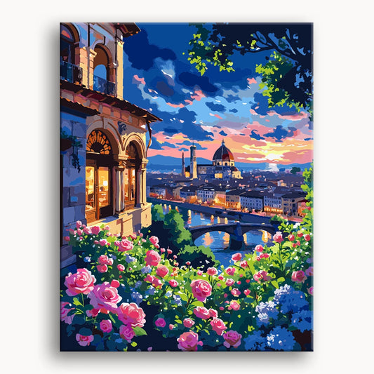Evening City Lights